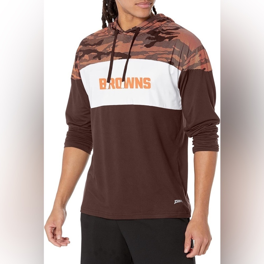 NWT - NFL Apparel Mens Lightweight Hoodie Cleveland Browns  SIZE: XL